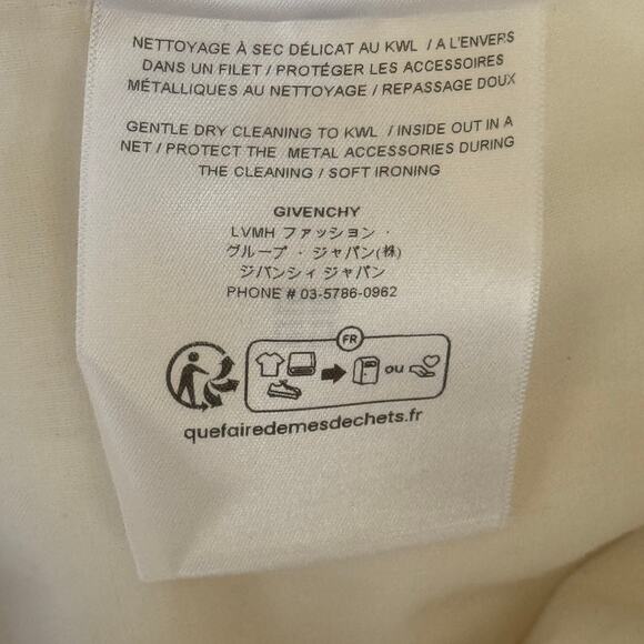 Givenchy Double Fabric Patchwork High-Waisted Trousers Ivory White Size 29 - Picture 12 of 16